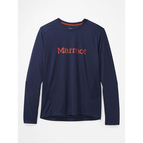 Marmot Windridge T-Shirts For Mens Navy DBN968257